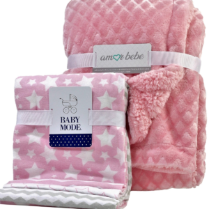 3 Stories Trading 5 Piece Baby Blanket Gift Set