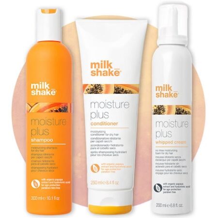 Milkshake Moisture Plus Shampoo Conditioner & Moisture Plus Whipped Cream 6.8 oz Trio Womens MILKSHAKE