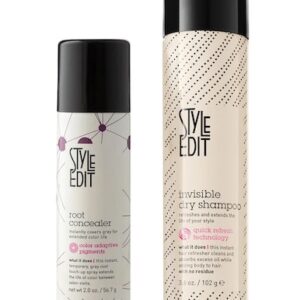 Style Edit Root Cover Up Black With Dry Shampoo Womens STYLE EDIT