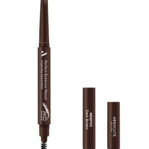 Absolute New York Perfect Eyebrow Pencil – Dark Brown MEBP03 Womens ABSOLUTE NEW YORK