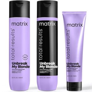 Matrix Total Results Unbreak My Blonde Shampoo/Conditioner 10.1 oz & Reviving Leave-in Treatment 5.1 oz Womens Matrix