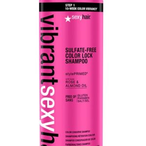 Sexy Hair Vibrant Sexy Hair Sulfate-Free Color Lock Shampoo 1.7 oz Womens Sexy Hair Shampoos