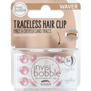 Invisibobble Waver Hair Clip – Pearl Next Door (3 Pack) Womens Invisibobble