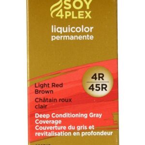 Clairol Soy4Plex 4R/45R Light Red Brown Liqui Color Permanent Hair Color Womens Clairol Hair Color