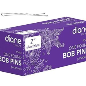 Diane 2 1LB Silver Bob Pins #D493 Womens Diane Hair Accessories