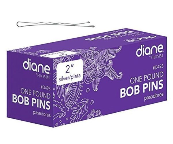 Diane 2 1LB Silver Bob Pins #D493 Womens Diane Hair Accessories