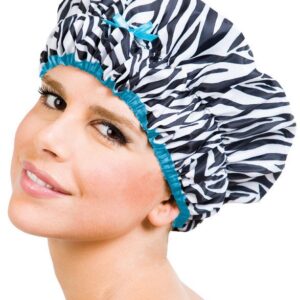 Betty Dain Sassy Stripes Shower Cap Womens Betty Dain Hair Accessories