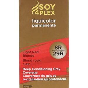 Clairol Soy4Plex 8R/29R Light Red Blonde Liqui Color Permanent Hair Color Womens Clairol Hair Color