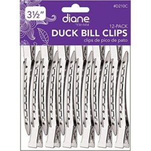 Diane 12-Pack Duck Bill Clips 3-1/2 Womens Diane Hair Accessories