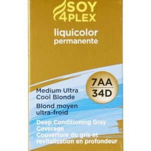 Clairol Soy4Plex 7AA/34D Medium Ultra Cool Blonde Liqui Color Permanent Hair Color Womens Clairol Hair Color