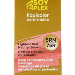 Clairol Soy4Plex 5RN/75R Lightest Red Neutral Brown Liqui Color Permanent Hair Color Womens Clairol Hair Color