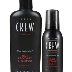 American Crew Hair Recovery Foam 5.07 oz & Shampoo 8.45 oz System Mens American Crew