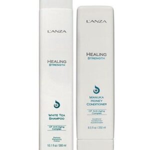 L’anza Healing Strength White Tea Shampoo 10.1 oz & Manuka Honey Conditioner 8.5 oz Duo Womens L’anza