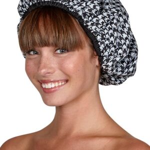 Betty Dain Houndstooth Shower Cap Womens Betty Dain Hair Accessories