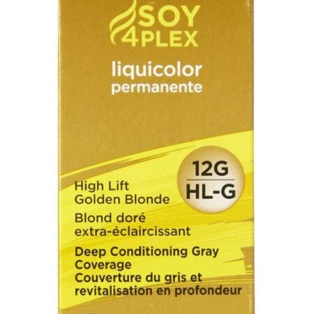 Clairol Soy4Plex 12G/HL-G High Lift Golden Blonde Liqui Color Permanent Hair Color Womens Clairol