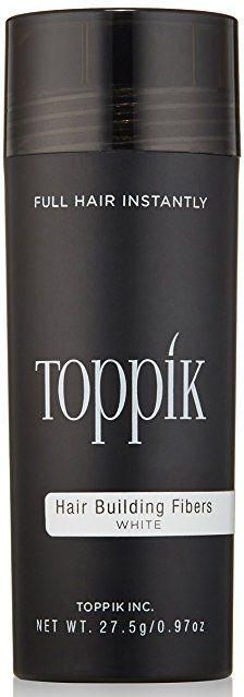 Toppik Hair Building Fibers White 0.97 oz Womens TOPPIK Root Concealers and Fibers