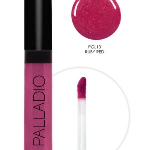 Palladio Lip Gloss Ruby Red PGL13 Womens Palladio Lips Makeup