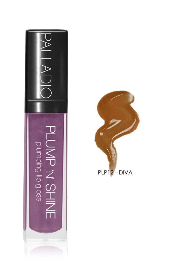 Palladio Plump ‘n’ Shine Lip Gloss- Diva PLP12 Womens Palladio