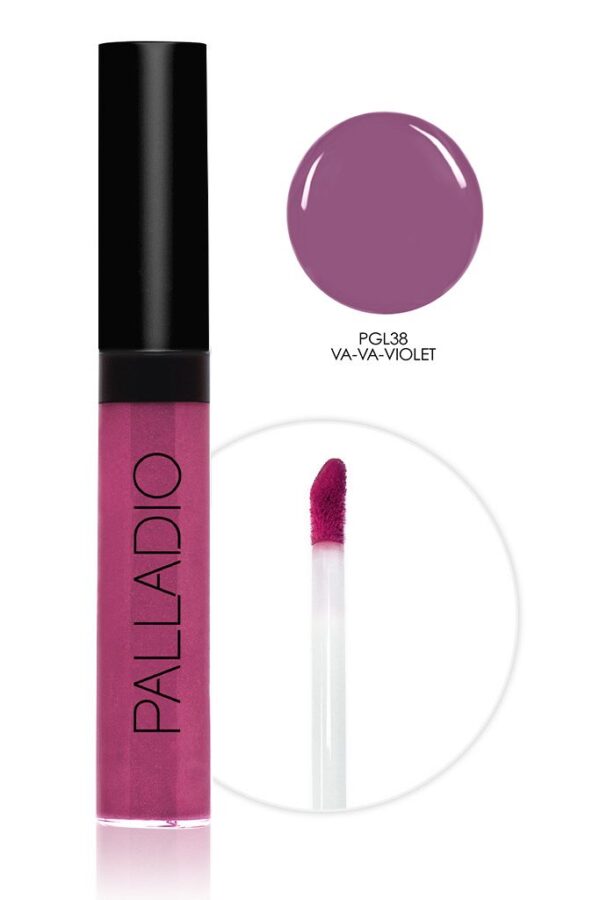 Palladio Lip Gloss- Va-va-violet Womens Palladio Lips Makeup