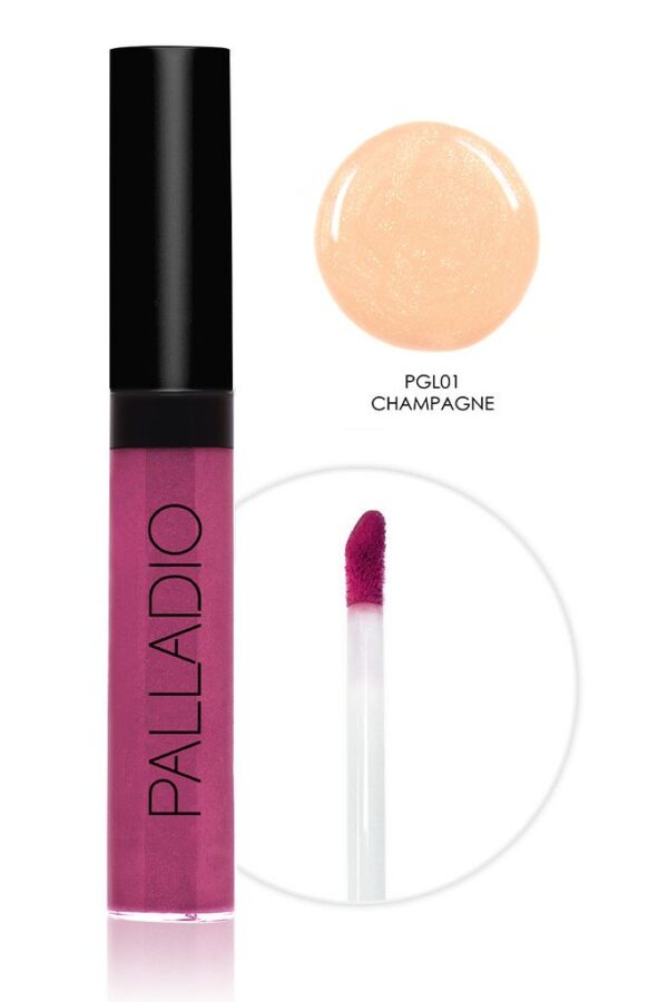 Palladio Lip Gloss Champagne PGL01 Womens Palladio Lips Makeup