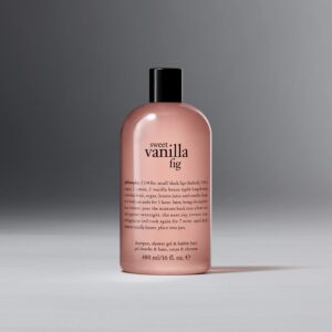 Sweet Vanilla Fig Shampoo, Shower Gel & Bubble Bath – 16 Oz – Bath & Shower Gels – Philosophy