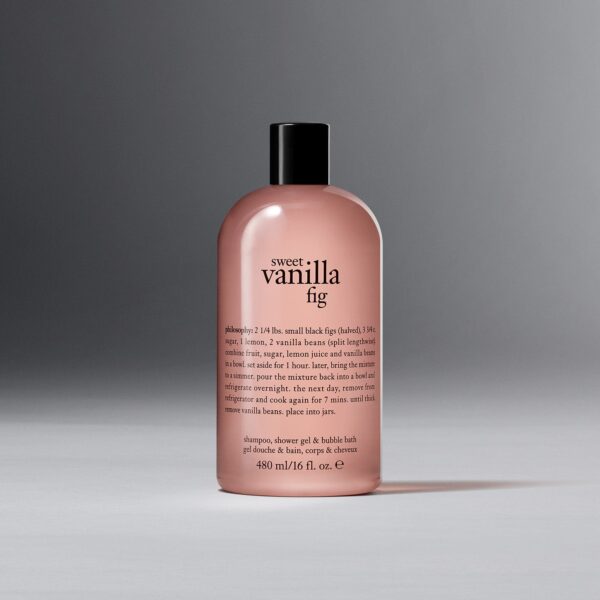 Sweet Vanilla Fig Shampoo, Shower Gel & Bubble Bath – 16 Oz – Bath & Shower Gels – Philosophy