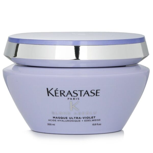 Kerastase Blond Absolu Masque Ultra Violet Anti Brass Blonde Perfecting Purple Masque Lightened Cool Blonde Hair 200Ml