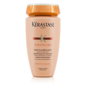 Kerastase Discipline Bain Fluidealiste Smooth In Motion Sulfate Free Shampoo For Unruly Over Processed Hair New Packaging 250Ml