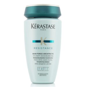 Kerastase Resistance Bain Force Architecte Strengthening Shampoo For Brittle Damaged Hair Split Ends 250Ml