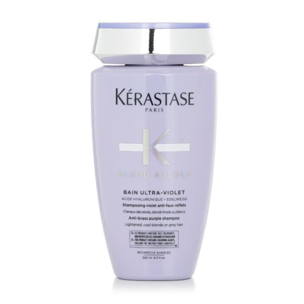 Kerastase Blond Absolu Bain Ultra Violet Anti Brass Purple Shampoo Lightened Cool Blonde Or Grey Hair 250Ml