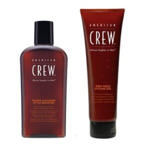 American Crew Power Cleansing Shampoo w/ Firm Hold Gel Duo Mens American Crew