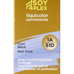 Clairol Soy4Plex 1A/51D Cool Black LiquiColor Permanent Hair Color Womens Clairol Hair Color