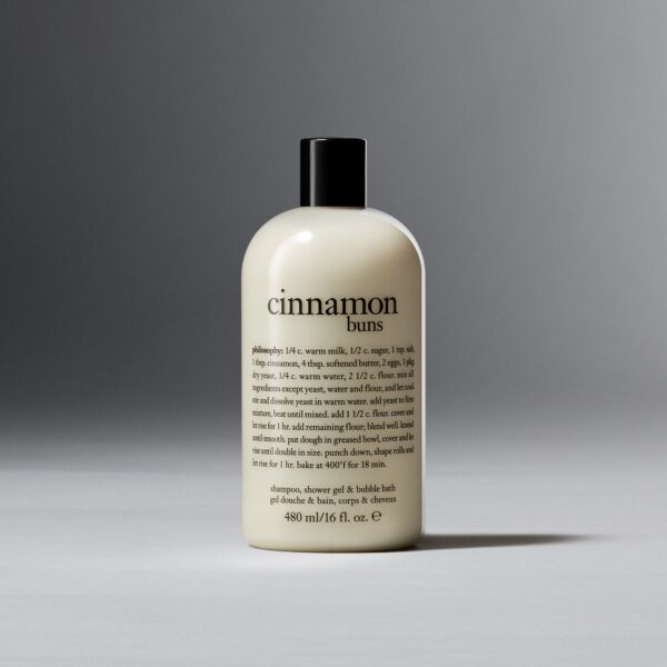 Cinnamon Buns Shampoo, Shower Gel & Bubble Bath – Spicy – 16 Oz – Bath & Shower Gels – Philosophy