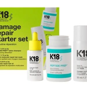 K18 Damage Repair Starter Kit- Shampoo Mask Oil Womens K18 Biomimetic