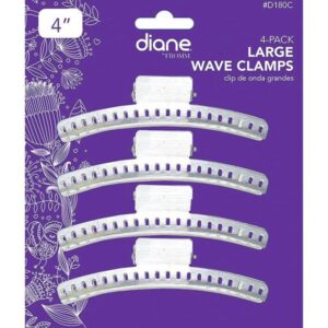 Diane Large Wave Clips 4-Pack D180C Womens Diane Hair Accessories