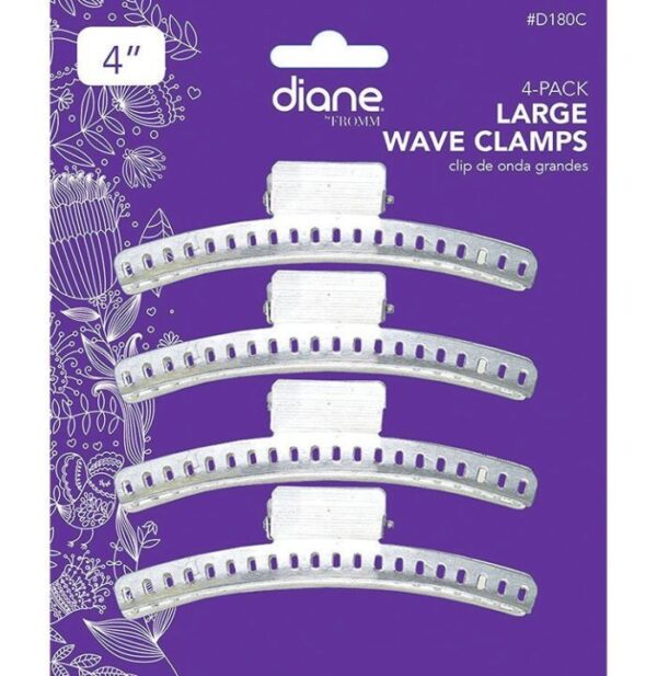 Diane Large Wave Clips 4-Pack D180C Womens Diane Hair Accessories