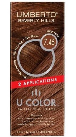 Umberto Beverly Hills U Color Red Teak 7.46 Womens Umberto Hair Color