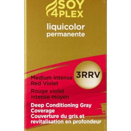 Clairol Soy4Plex 3RRV Medium Intense Red Violet LiquiColor Permanent Hair Color Womens Clairol