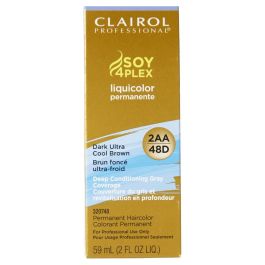 Clairol Soy4Plex 2AA/48D Dark Ultra Cool Brown LiquiColor Permanent Hair Color Womens Clairol Hair Color