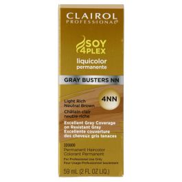 Clairol Soy4Plex 4NN Light Rich Neutral Brown LiquiColor Permanent Hair Color Womens Clairol