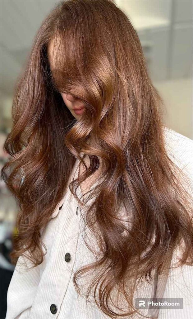 Rich Brown Copper Tone Hair Color Service Hair Salon Dedham Massachusetts 