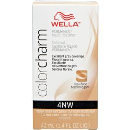 Wella Color Charm Permanent Liquid Haircolor 4NW Medium Natural Warm Brown 1.4 oz Womens Wella Hair Color