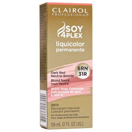 Clairol Soy4Plex 6RN/31R Dark Red Neutral Blonde LiquiColor Permanent Hair Color Womens Clairol Hair Color