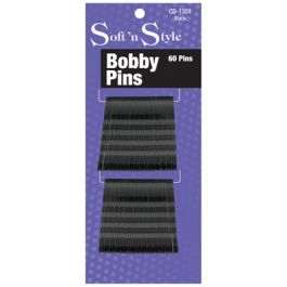 Soft N Style Bobby Pins Black 60 Count Womens SOFT N STYLE Hair Accessories