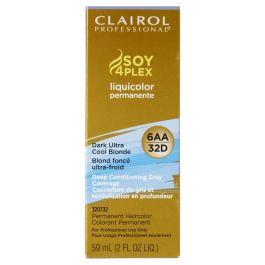 Clairol Soy4Plex 6AA/32D Dark Ultra Cool Blonde LiquiColor Permanent Hair Color Womens Clairol Hair Color