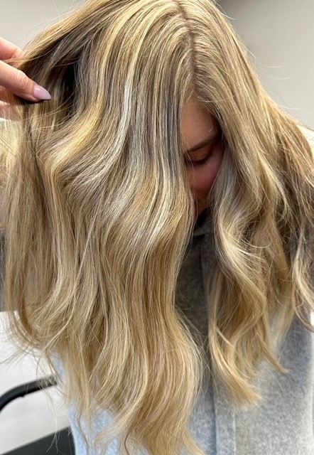 Blonde and Long Foliage and Balayage Hair - Hair Salon Dedham Massachusetts