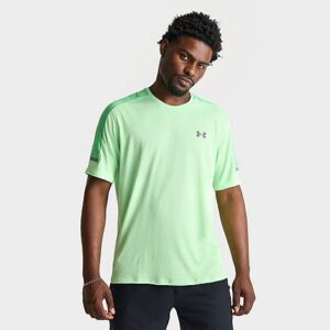 Under Armour Men’s UA Tech Short-Sleeve Training Top in Green/Matrix Green Size Large