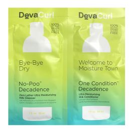 Deva Curl No Poo & One Condition Decadence Packet 1 oz Duo (2 Pack) Womens Deva Curl